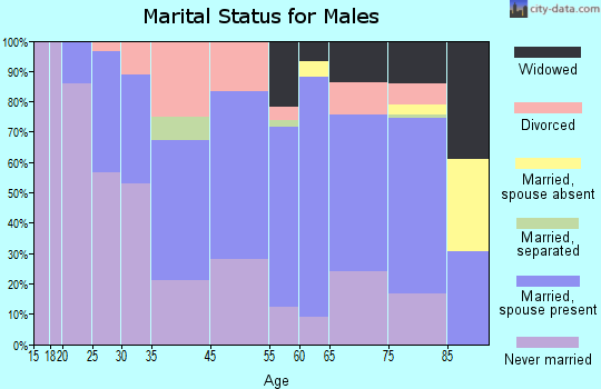 Shenandoah marital status for males