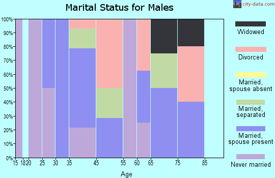 Sheppton marital status for males