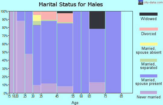 Silverdale marital status for males