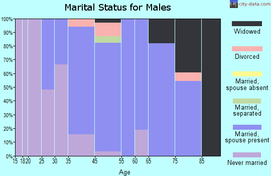 Smithfield marital status for males
