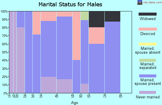 Smithton marital status for males