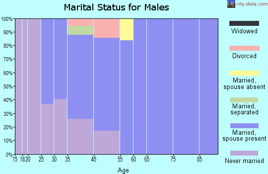 South Connellsville marital status for males
