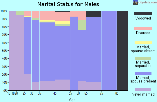 Stewartstown marital status for males