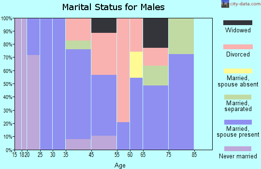 Greenville marital status for males