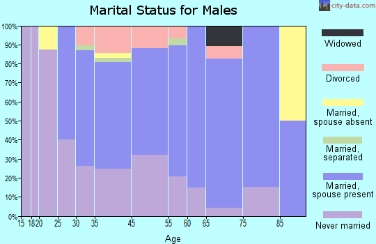 Sugar Notch marital status for males