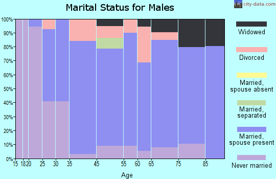 Swoyersville marital status for males