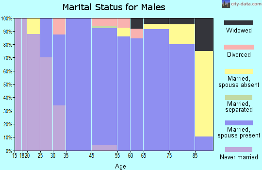 Thompsonville marital status for males