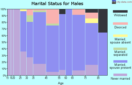 Topton marital status for males