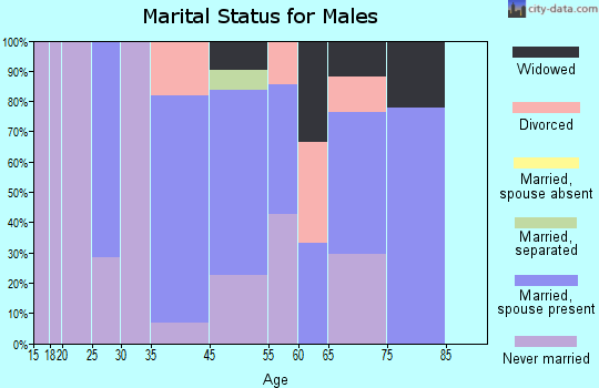 Tunnelhill marital status for males