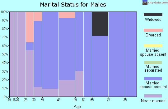 Unionville marital status for males