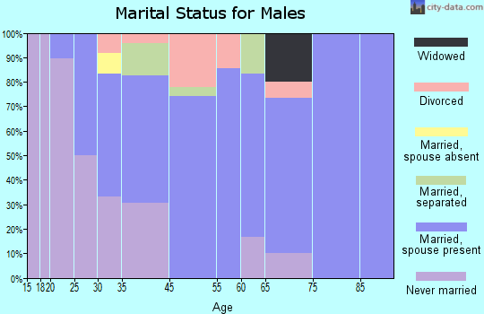 Warrior Run marital status for males