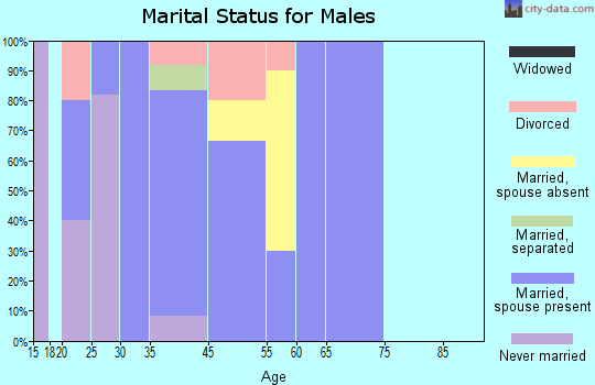 West Alexander marital status for males