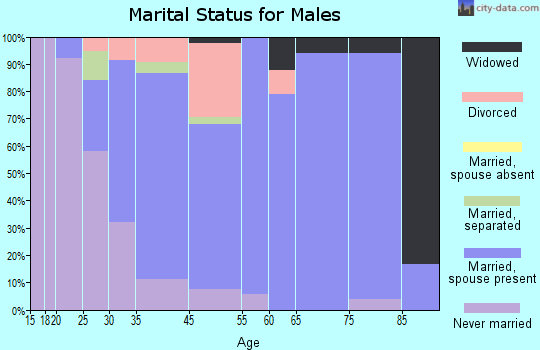 West Leechburg marital status for males