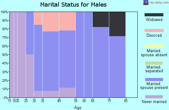 West Liberty marital status for males