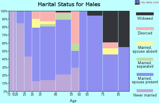 West Newton marital status for males