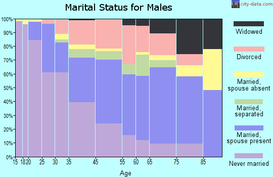 Wilkinsburg marital status for males