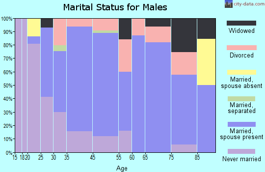 Wind Gap marital status for males