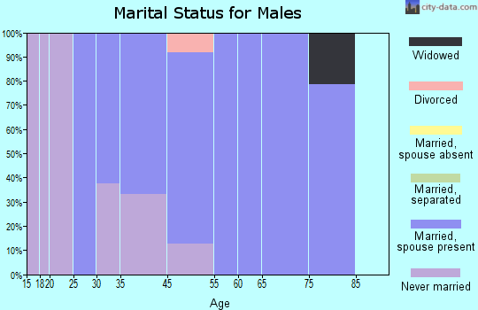 Woodbury marital status for males