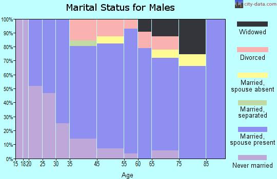 Youngsville marital status for males