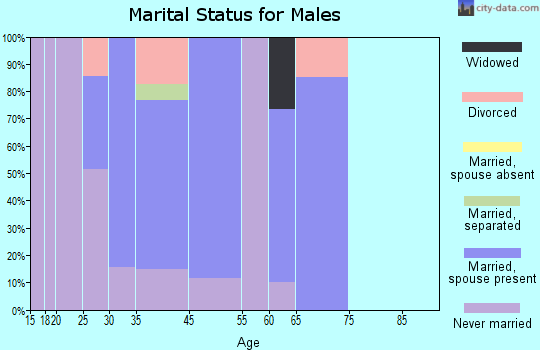 Bradford marital status for males