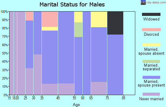 Harrisville marital status for males
