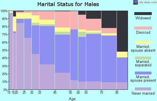Newport marital status for males