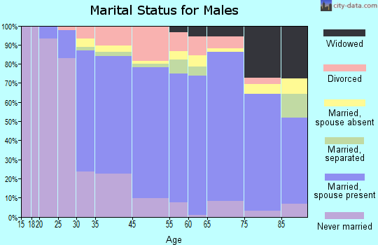 Newport East marital status for males