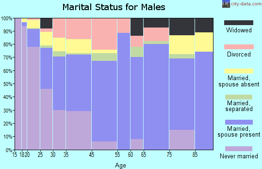 Beaufort marital status for males