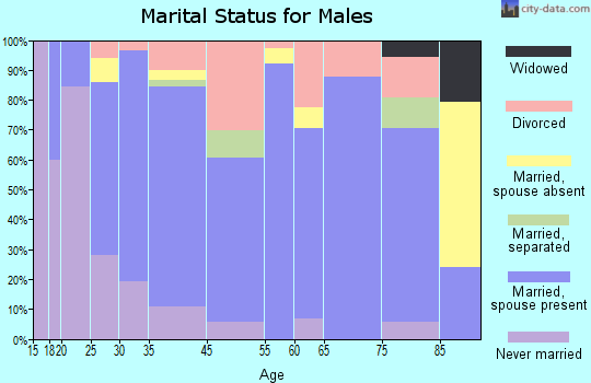 Haleyville marital status for males
