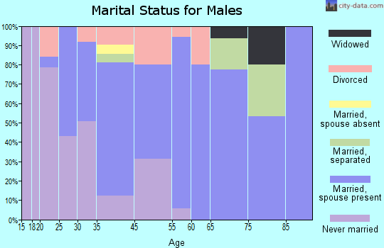 Bluffton marital status for males
