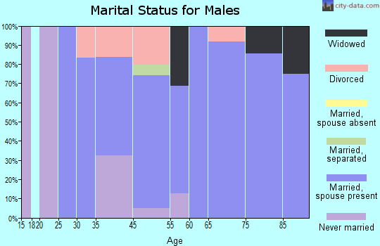Briarcliffe Acres marital status for males