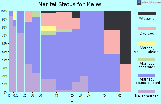Burton marital status for males