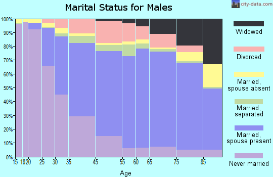 Charleston marital status for males