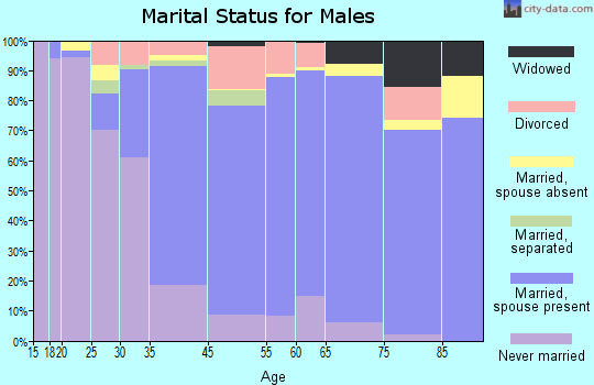 Clemson marital status for males