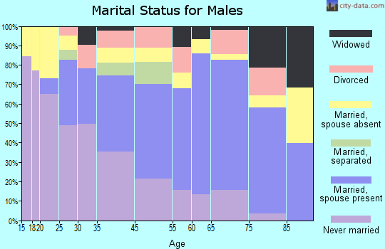 Clinton marital status for males