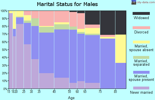 Gaffney marital status for males