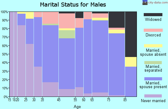 Garden City marital status for males