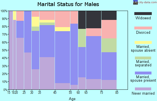 Gray Court marital status for males