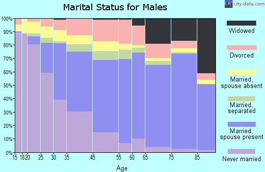 Greenville marital status for males