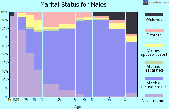 Hilton Head Island marital status for males