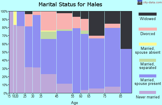 Homeland Park marital status for males
