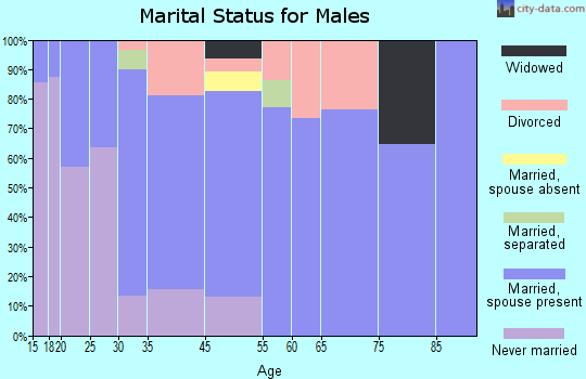 Jefferson marital status for males