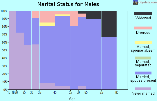 Lake Wylie marital status for males