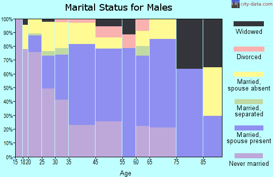 Huron marital status for males
