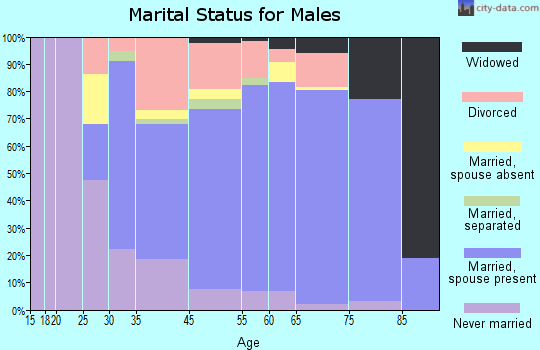 Murrells Inlet marital status for males