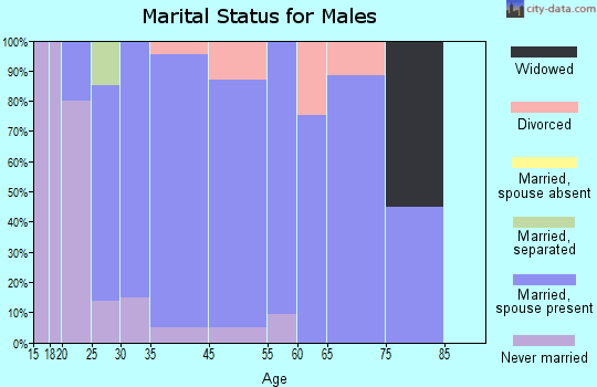 Newport marital status for males
