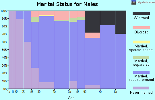 Northlake marital status for males