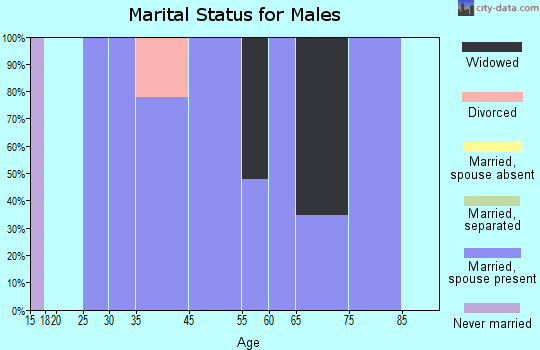 Reidville marital status for males