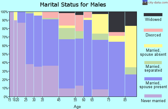 St. Matthews marital status for males