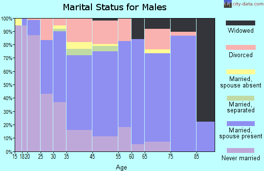 Sans Souci marital status for males